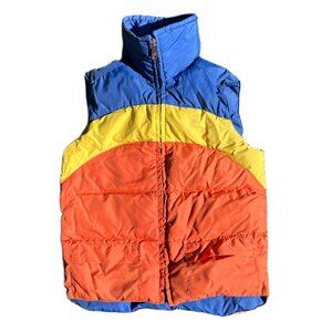 80's Vintage Reversible Puffer Vest - Women's S/M